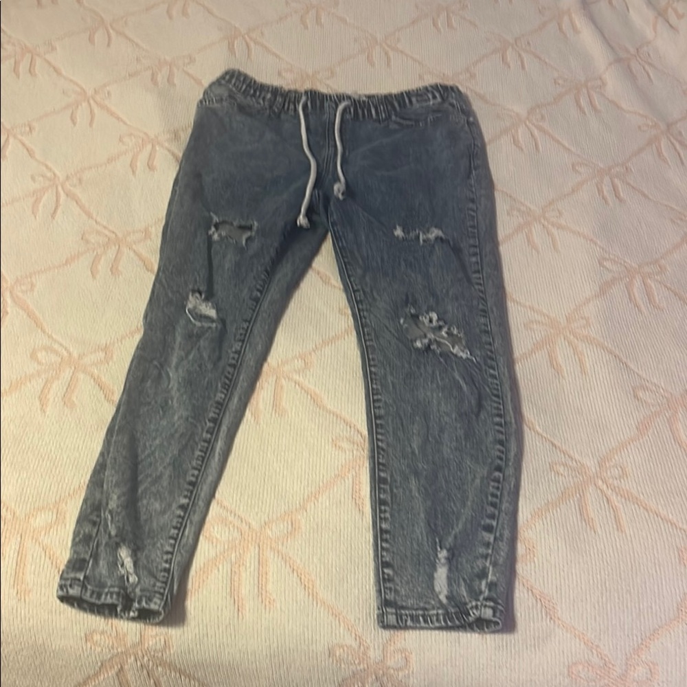 Ashley Mason Blue Denim Pants